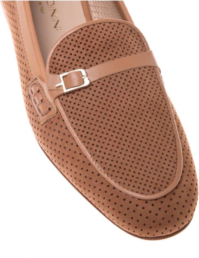 Baldinini Perforated nubuck leather loafer