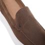 Baldinini Perforated nubuck leather slipper - Thumbnail 2
