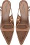 Baldinini Petal leather mesh slingback Beige Dames - Thumbnail 2