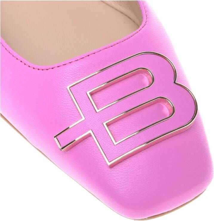 Baldinini Red nappa leather ballerina