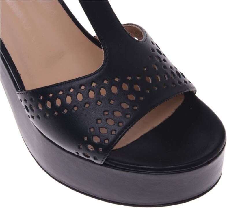 Baldinini Sandal in black calfskin Black Dames