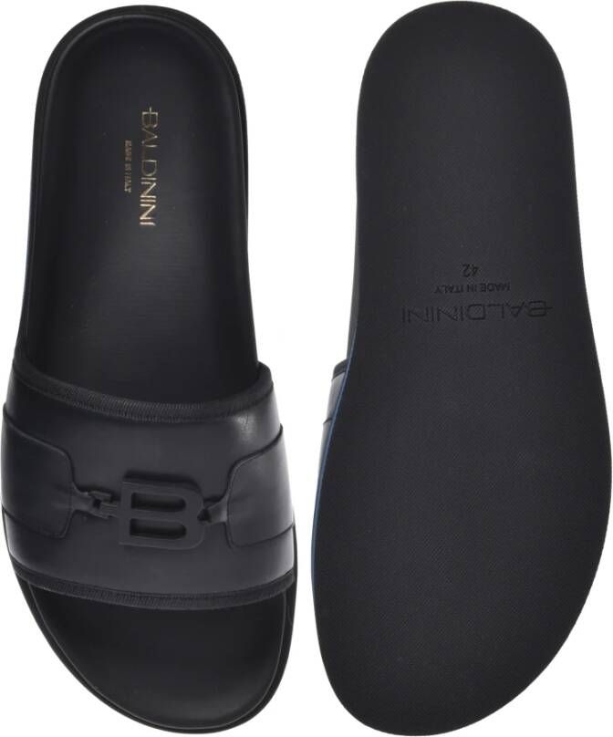 Baldinini Sandal in black calfskin Multicolor Heren