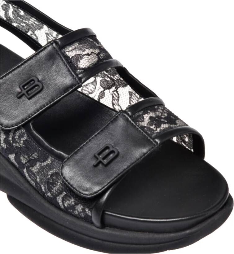 Baldinini Sandal in black lace Black Dames