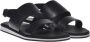 Baldinini Sandal in black perforated calfskin Black Heren - Thumbnail 3