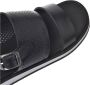 Baldinini Sandal in black perforated calfskin Black Heren - Thumbnail 4