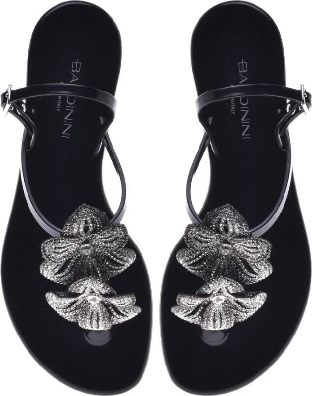 Baldinini Sandal in black rubber Multicolor Dames