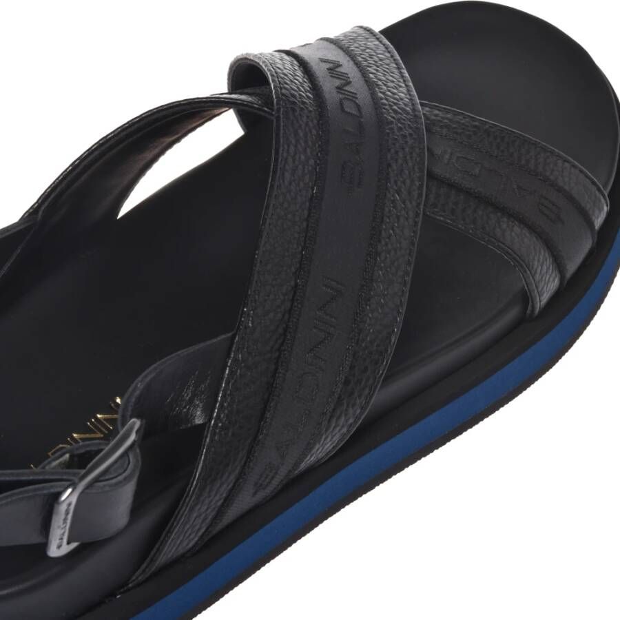 Baldinini Sandal in black tumbled leather Multicolor Heren