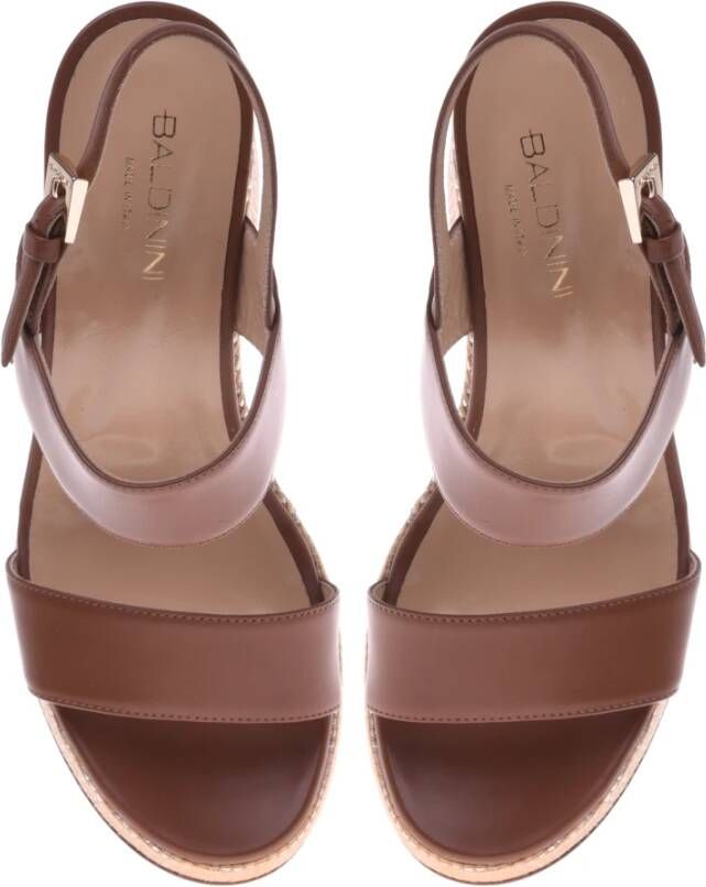 Baldinini Sandal in brown calfskin Brown Dames