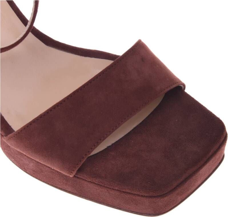 Baldinini Sandal in brown suede Brown Dames