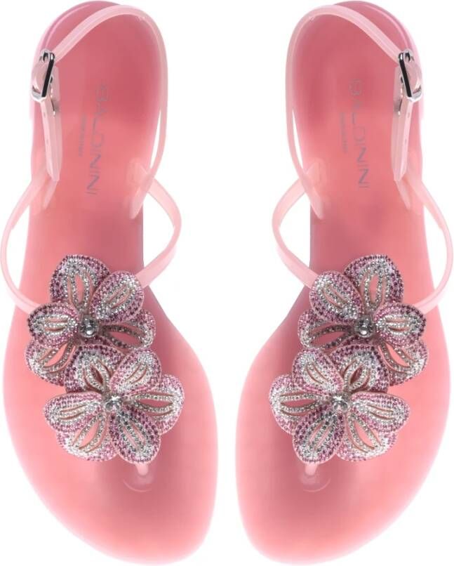Baldinini Sandal in red rubber Pink Dames