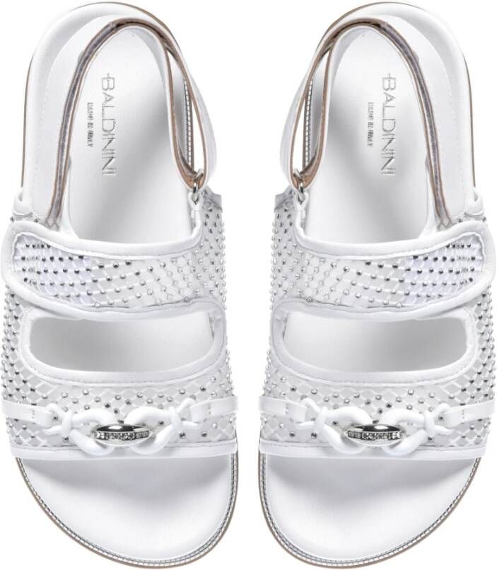Baldinini Sandal in white mesh White Dames