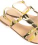 Baldinini Gespriem Leren Sandalen Yellow Dames - Thumbnail 4