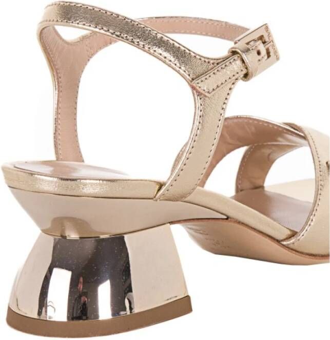 Baldinini Stijlvolle hoge hak sandalen voor vrouwen Geel Dames