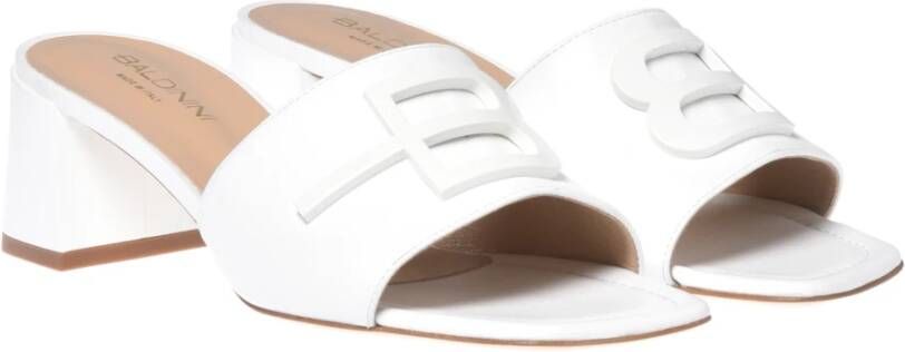 Baldinini Slipper in white calfskin White Dames