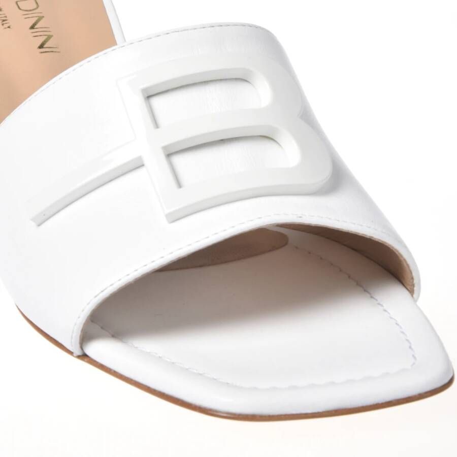 Baldinini Slipper in white calfskin White Dames