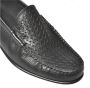 Baldinini Slipper in woven print and black perforated leather - Thumbnail 2