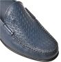 Baldinini Slipper in woven print and blue perforated leather - Thumbnail 2