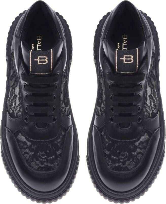 Baldinini Sneaker in black lace Black Dames