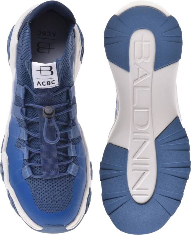 Baldinini Sneaker in blue eco-leather Blue Heren