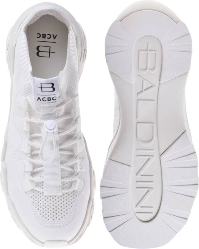 Baldinini Sneaker in cream eco-leather White Heren