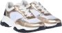 Baldinini Sneaker in gold and white nappa leather Multicolor Dames - Thumbnail 3