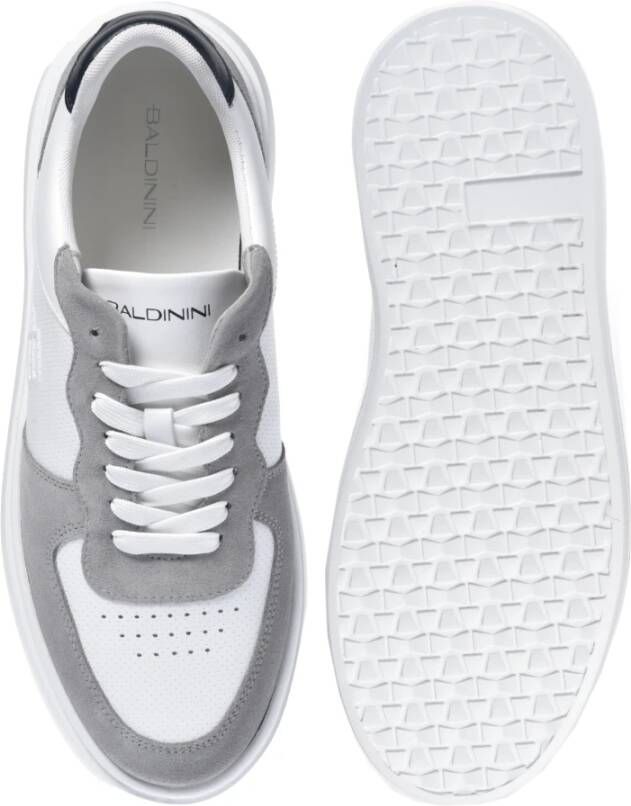 Baldinini Sneaker in grey suede Gray Heren
