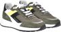 Baldinini Sneaker in olive green and white suede Multicolor Heren - Thumbnail 3