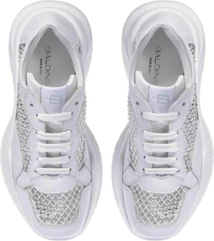 Baldinini Sneaker in white mesh White Dames