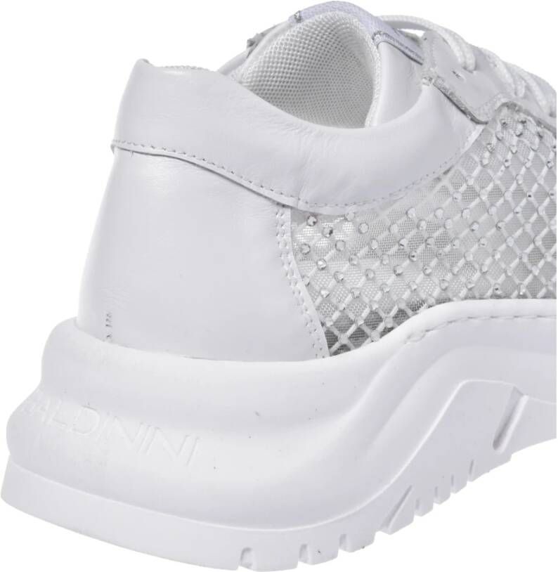 Baldinini Sneaker in white mesh White Dames