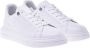 Baldinini Sneaker in white with woven print White Heren - Thumbnail 3