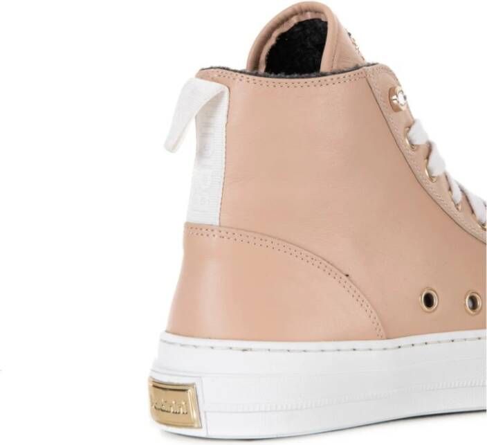 Baldinini Beige Leren Sportschoenen Beige Dames