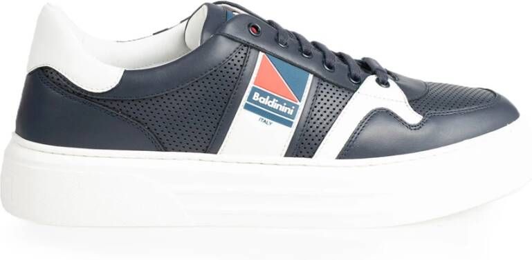 Baldinini Hoogwaardige leren sneakers Blauw Heren