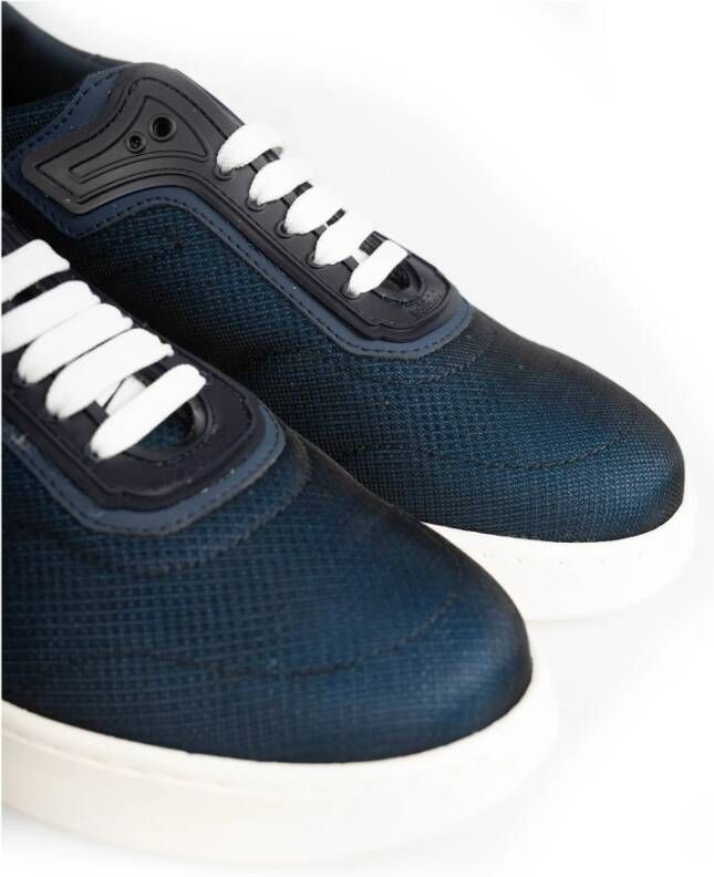 Baldinini Sneakers met Ronde Neus Blauw Heren