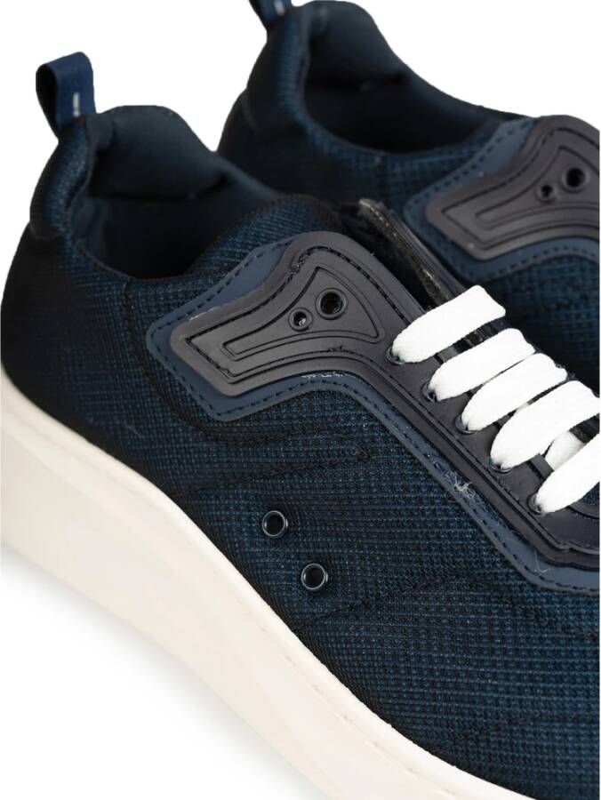 Baldinini Sneakers met Ronde Neus Blauw Heren