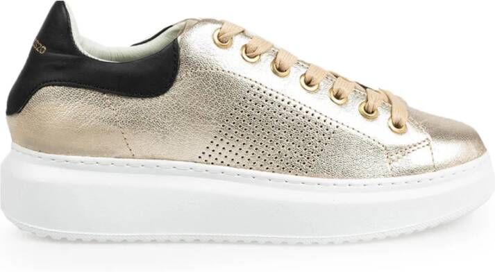 Baldinini Hoogwaardige leren sneakers Geel Dames