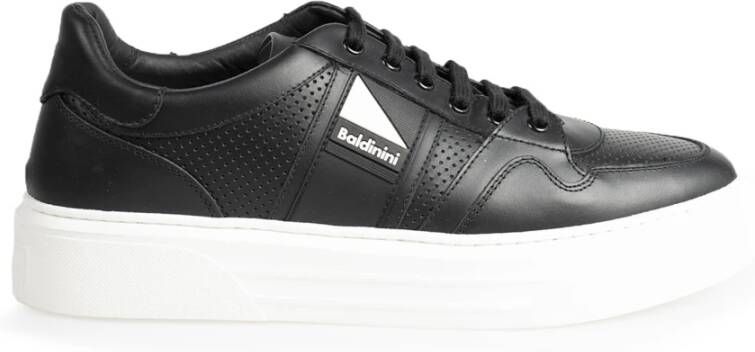 Baldinini Ronde Neus Sneakers Zwart Heren