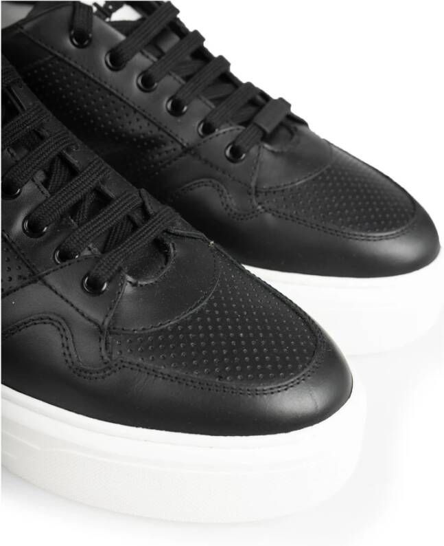 Baldinini Ronde Neus Sneakers Zwart Heren