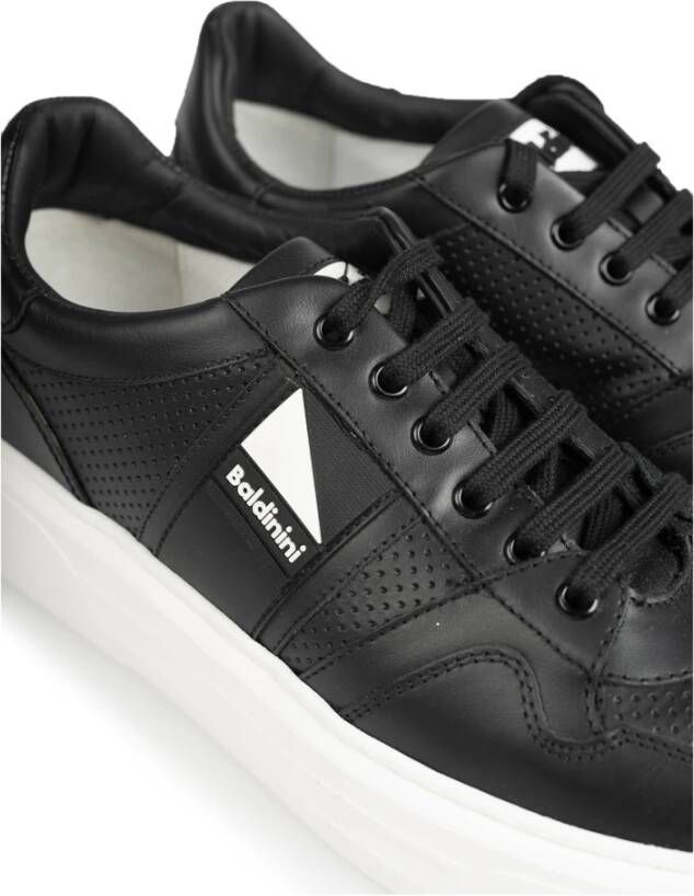 Baldinini Ronde Neus Sneakers Zwart Heren