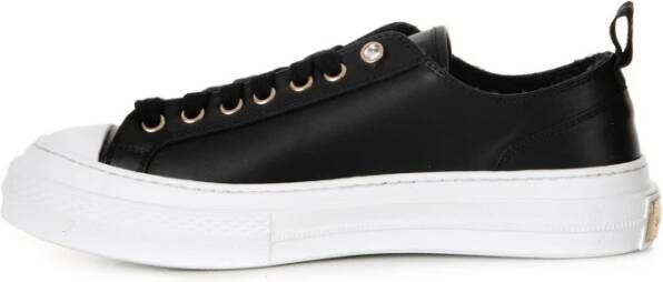 Baldinini Sportieve Leren Sneakers Zwart Dames