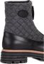 Baldinini Black and grey calfLeather and fabric ankle boot Black Dames - Thumbnail 4