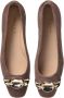 Baldinini Taupe suede ballerina flats - Thumbnail 2