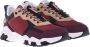 Baldinini Trainers in beige and burgundy eco-leather Multicolor Heren - Thumbnail 3