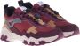 Baldinini Trainers in burgundy eco-leather Multicolor Dames - Thumbnail 3