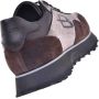 Baldinini Trainers in dark brown and beige suede and fabric Multicolor Heren - Thumbnail 4