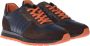 Baldinini Trainers in dark brown and blue leather and suede Multicolor Heren - Thumbnail 3