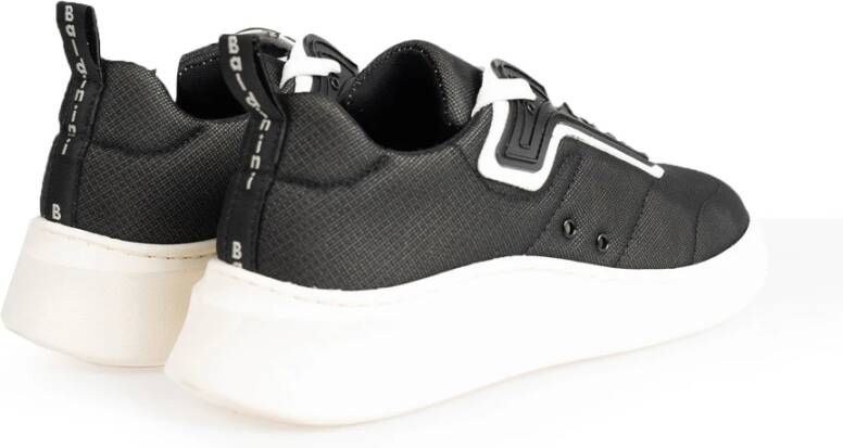 Baldinini Vetersneakers met ronde neus Zwart Heren