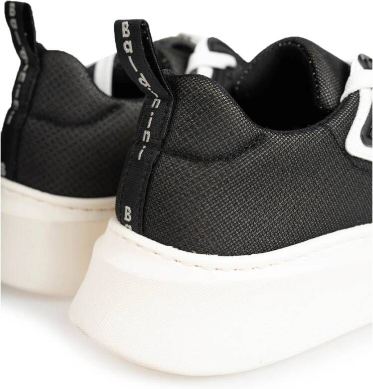 Baldinini Vetersneakers met ronde neus Zwart Heren