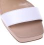 Baldinini White and tamarind leather sandal - Thumbnail 2