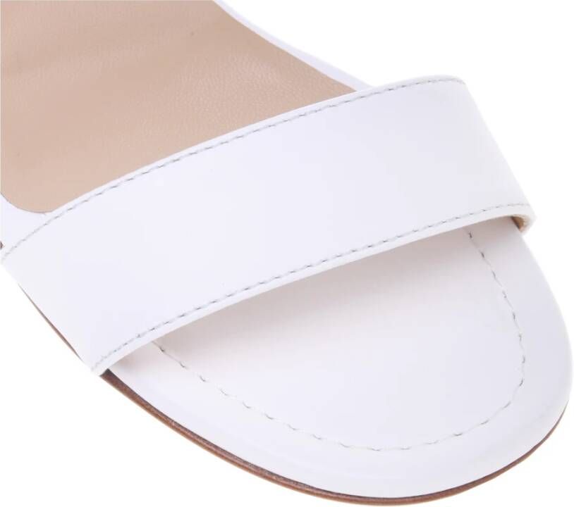 Baldinini White leather sandals