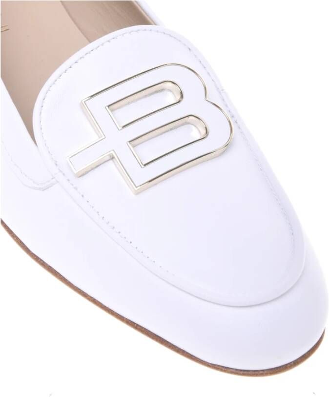 Baldinini White nappa leather loafers